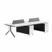 مكتب مزدوج رباعي مقاس 1.20*2.40 OT-13 W&GREY