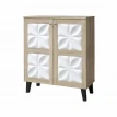 دولاب جزمه ماليزي 80سم  SC-060 WOOD WHITE