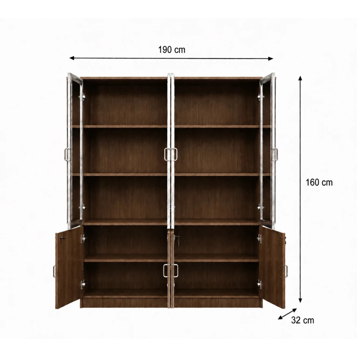 دولاب ملفات 4باب OW-110 WALNUT(brown)