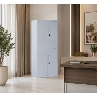 دولاب مكتبي حديد مقاس 185*85 OW-010 GREY