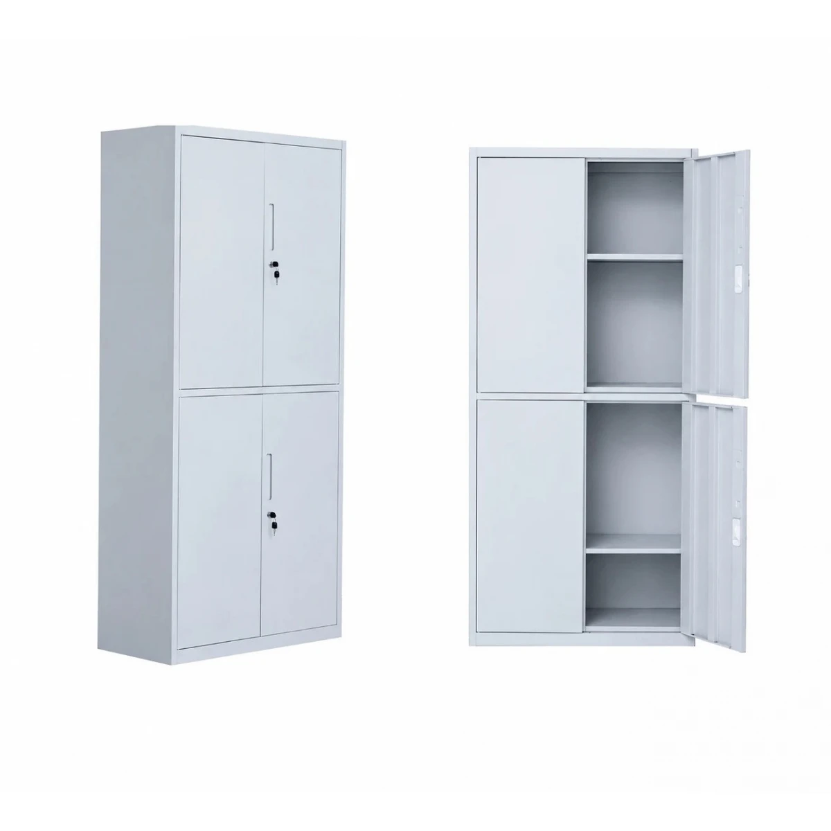 دولاب مكتبي حديد مقاس 185*85 OW-010 GREY