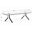 طاولة اجتماع مقاس 100*200 OT-14 W.GREY