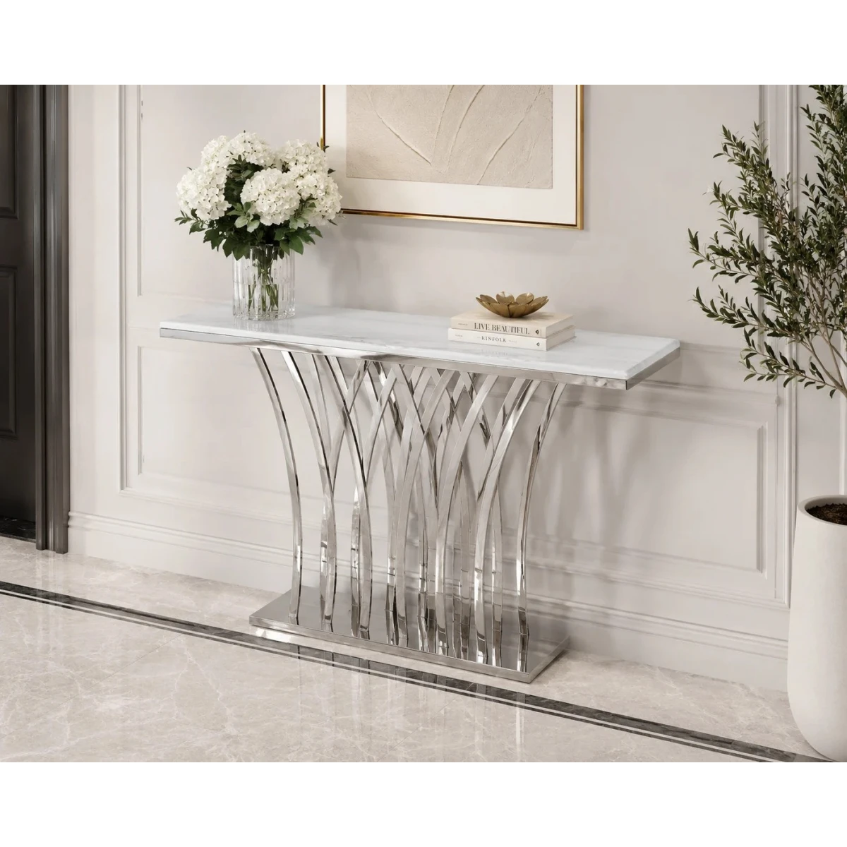 كنسول ستيل رخام CS007 SILVER