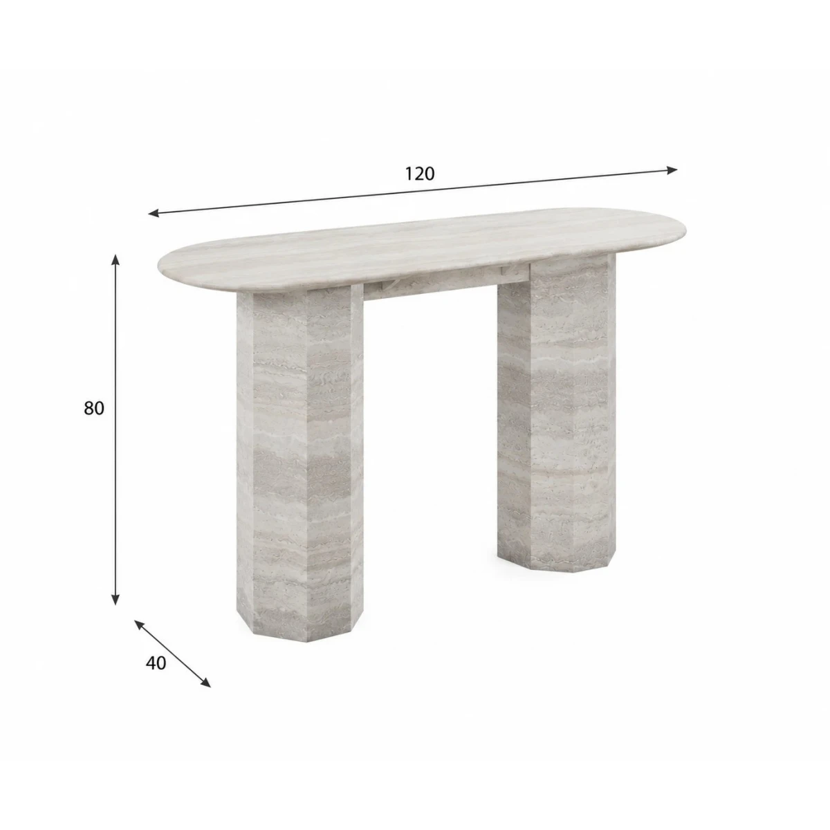 كنسول رخام 120*40 CS-04 L.WOOD