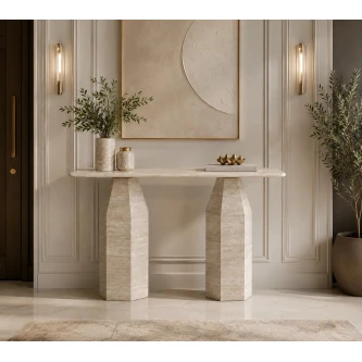 كنسول رخام 120*40 CS-03 L.WOOD