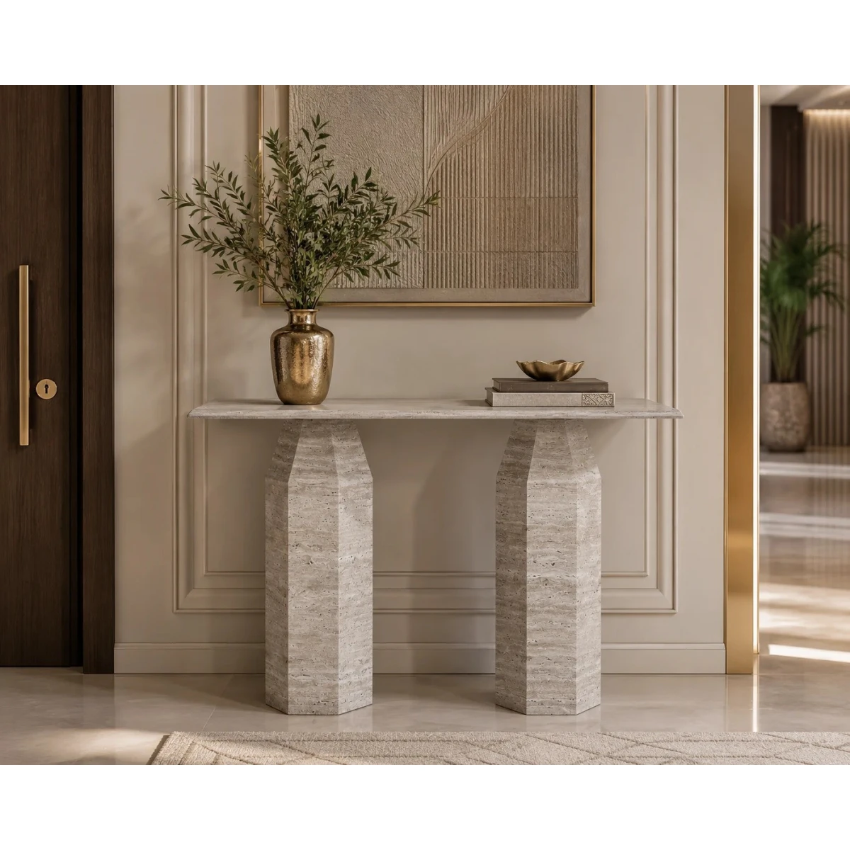 كنسول رخام 120*40 CS-03 L.GREY