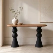 كنسول خشب HM622 BLACK +BROWN
