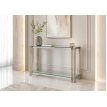 كنسول ستيل زجاج HCT-424 GOLD&SILVER