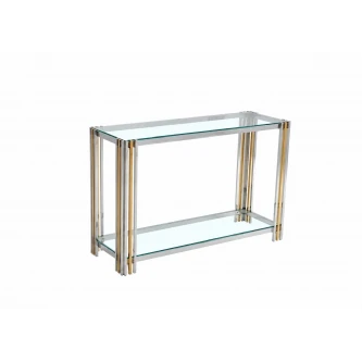 كنسول ستيل زجاج HCT-424 GOLD&SILVER