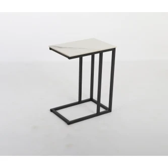 طاولة جانبية ابيض 45 × 30 × 58 سم 