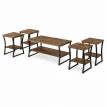 طقم شاي خشب 1+4 TS107 BROWN