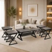 طقم شاي خشب LIGHT GREY 618 1+4