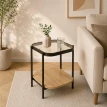خدمه مفرد خشب زجاج مربع 42*45 C164S WOOD