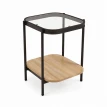 خدمه مفرد خشب زجاج مربع 42*45 C164S WOOD