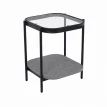 خدمه مفرد خشب زجاج مربع 42*45 C164S GREY