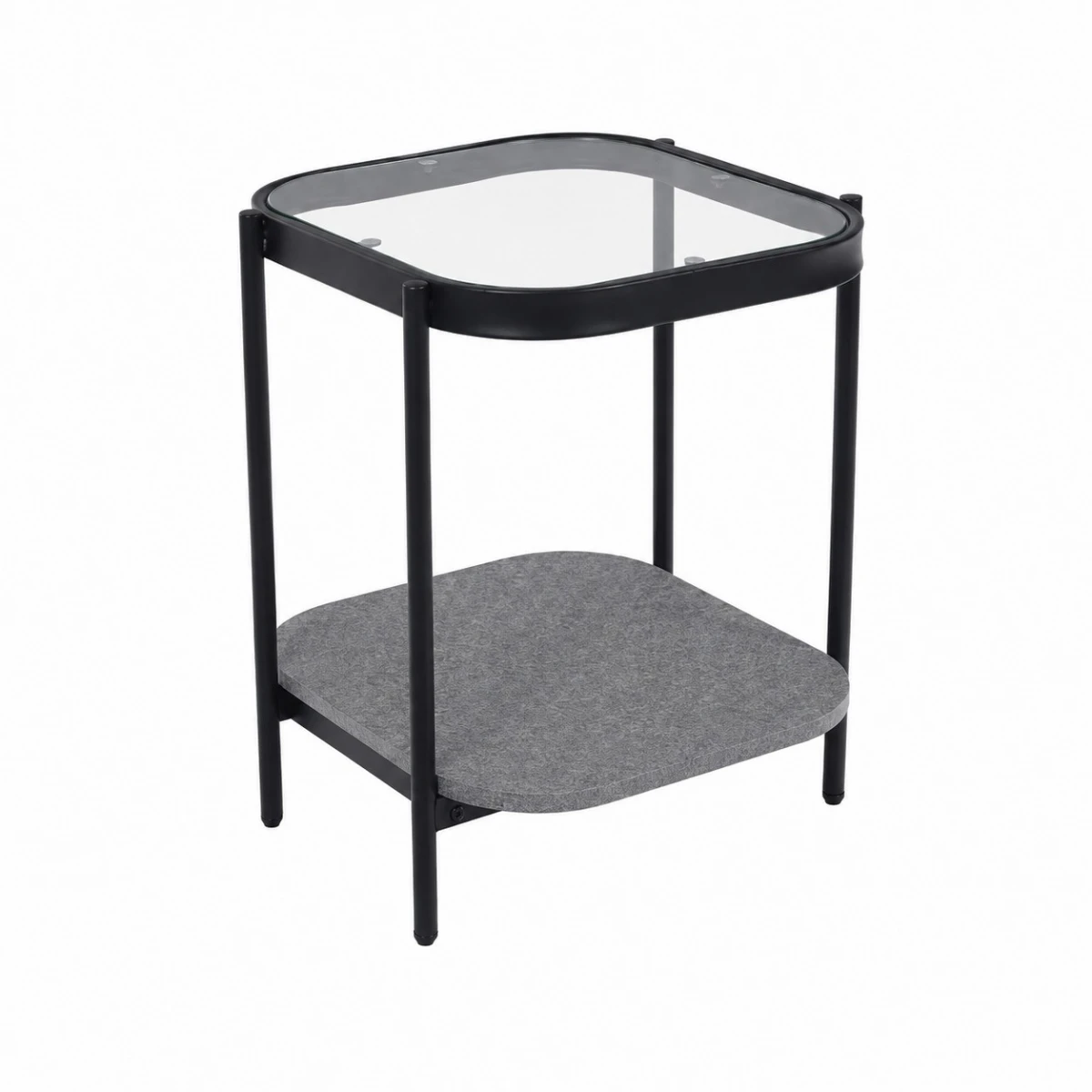 خدمه مفرد خشب زجاج مربع 42*45 C164S GREY