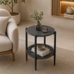 طاولة خدمة مفرد خشب C178S DARK GREY45*45