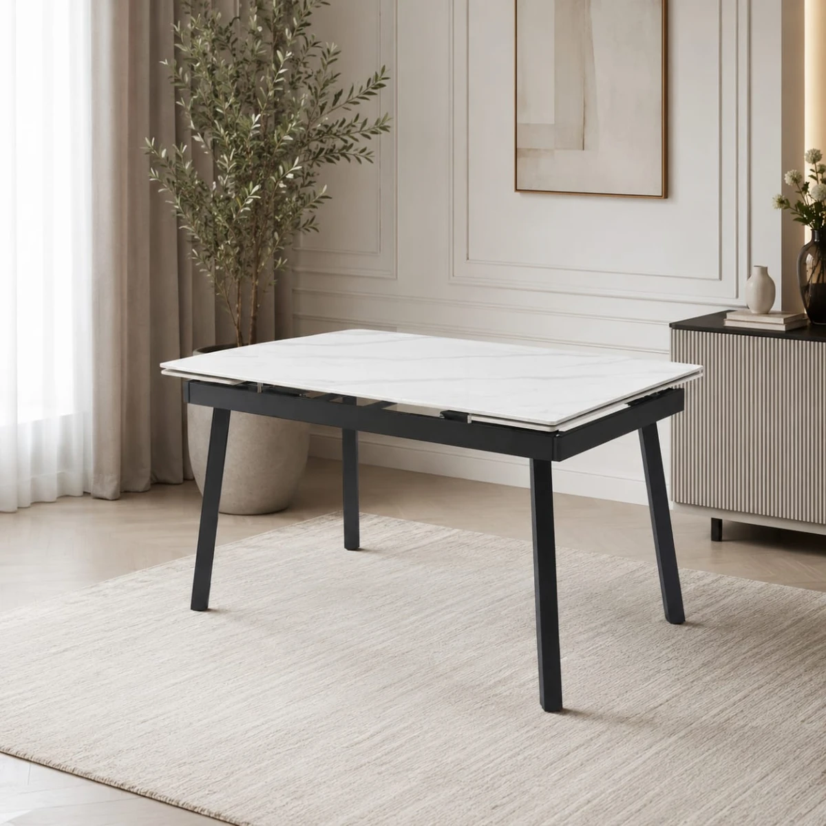 طاولة طعام مفرد JOHN WHITE+G..M 120+30+30*85*76