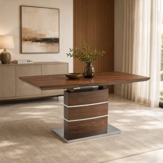 طاولة طعام مفرد OKT-2273 WALNUT 120/160*80*76