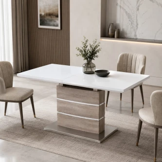 طاولة طعام مفرد OKT-2273 M.W.OAK 120/160*80*76