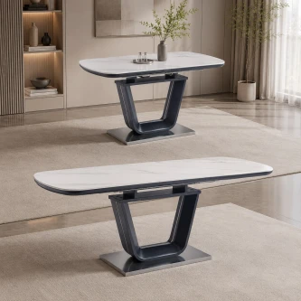 طاولة طعام مفرد OKT-2397 W.GREY.M 120-40*80*76