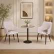 طقم كرسيين و طاولة 1+2 TS-02 WOOD/BROWN