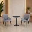 طقم كرسيين و طاولة 1+2 TS-03 GREY/BLACK