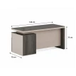 مكتب مقاس 1.40 OT-1403 DARK BEAUTY