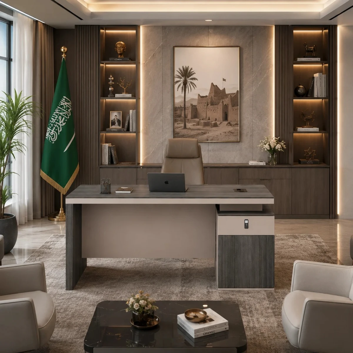 مكتب مقاس 1.60 OT-1603 DARK BEAUTY