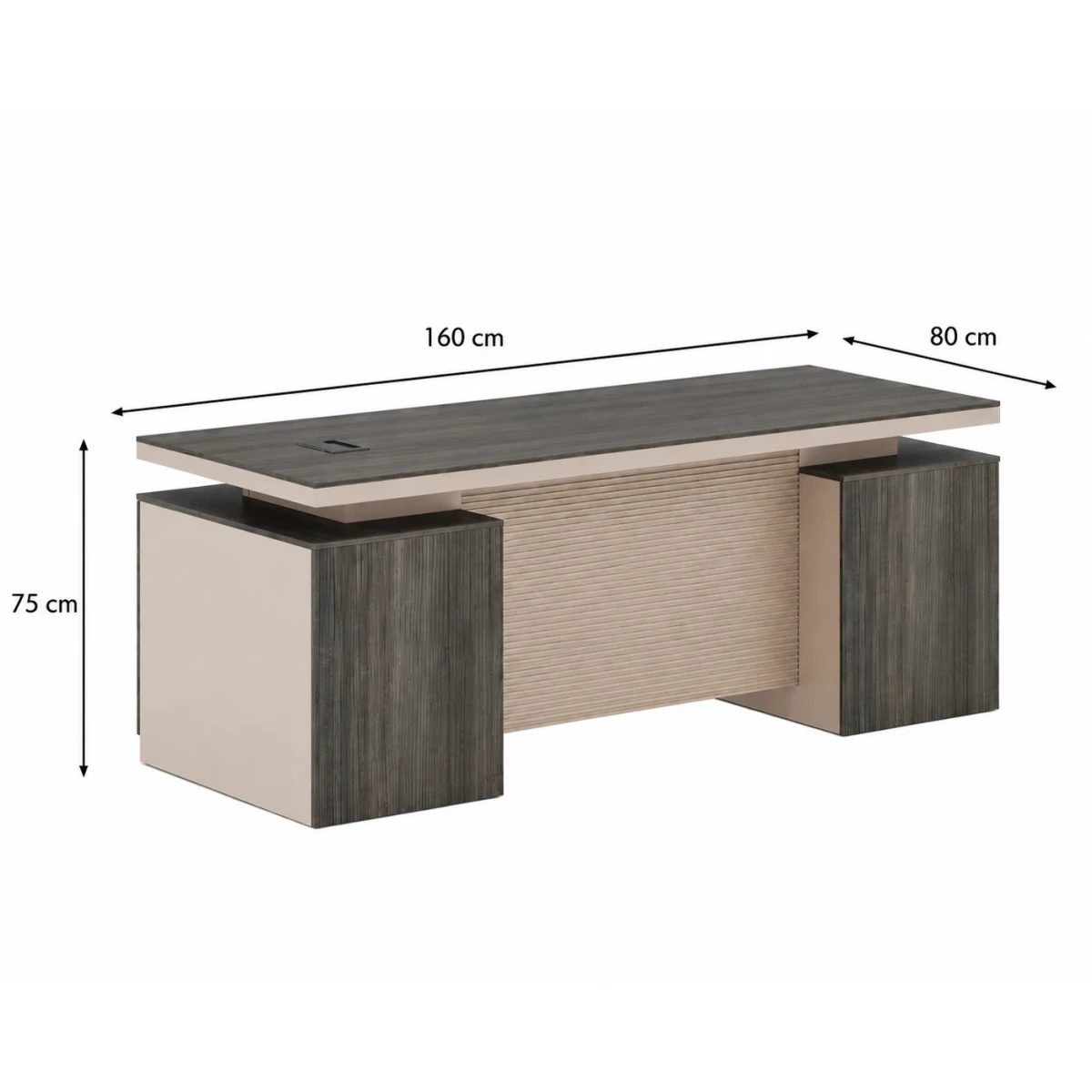 مكتب مقاس 1.60 OT-1604 DARK BEAUTY