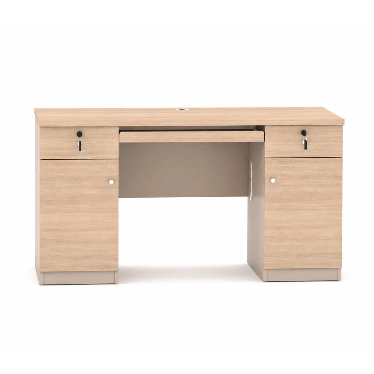 مكتب مقاس 1.40 OT-6604 WOOD (light walnut