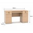 مكتب مقاس 1.40 OT-6604 WOOD (light walnut