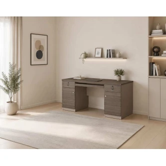 مكتب مقاس 1.40 OT-6604 DARK WOOD(0.torrya)