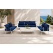طقم كنب المنيوم 7 شخص 211073 WHITE BLUE