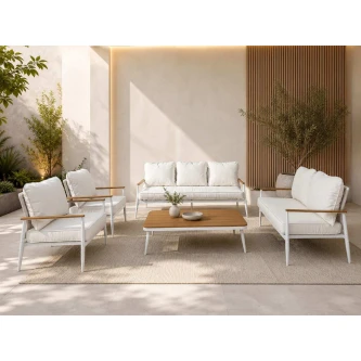طقم كنب خارجي 7 شخص WHITE&BEIGE 212347