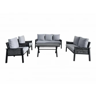 طقم كنب خارجي 7 شخص BLACK&GREY 212375