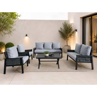 طقم كنب خارجي 7 شخص BLACK&GREY 212375