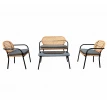 طقم كنب خارجي 4 شخص BLACK &GREY 212191