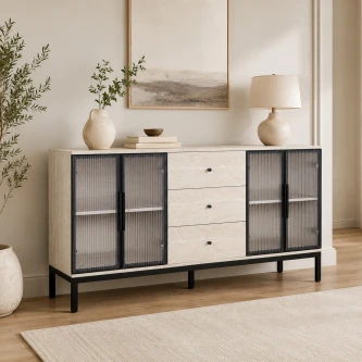 دولاب بوفيه 160 سم Y-001 BEIGE