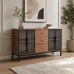 دولاب بوفيه 140 سم Y-001 BROWN
