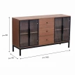 دولاب بوفيه 140 سم Y-001 BROWN