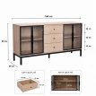 دولاب بوفيه 160 سم Y-001 L.WOOD