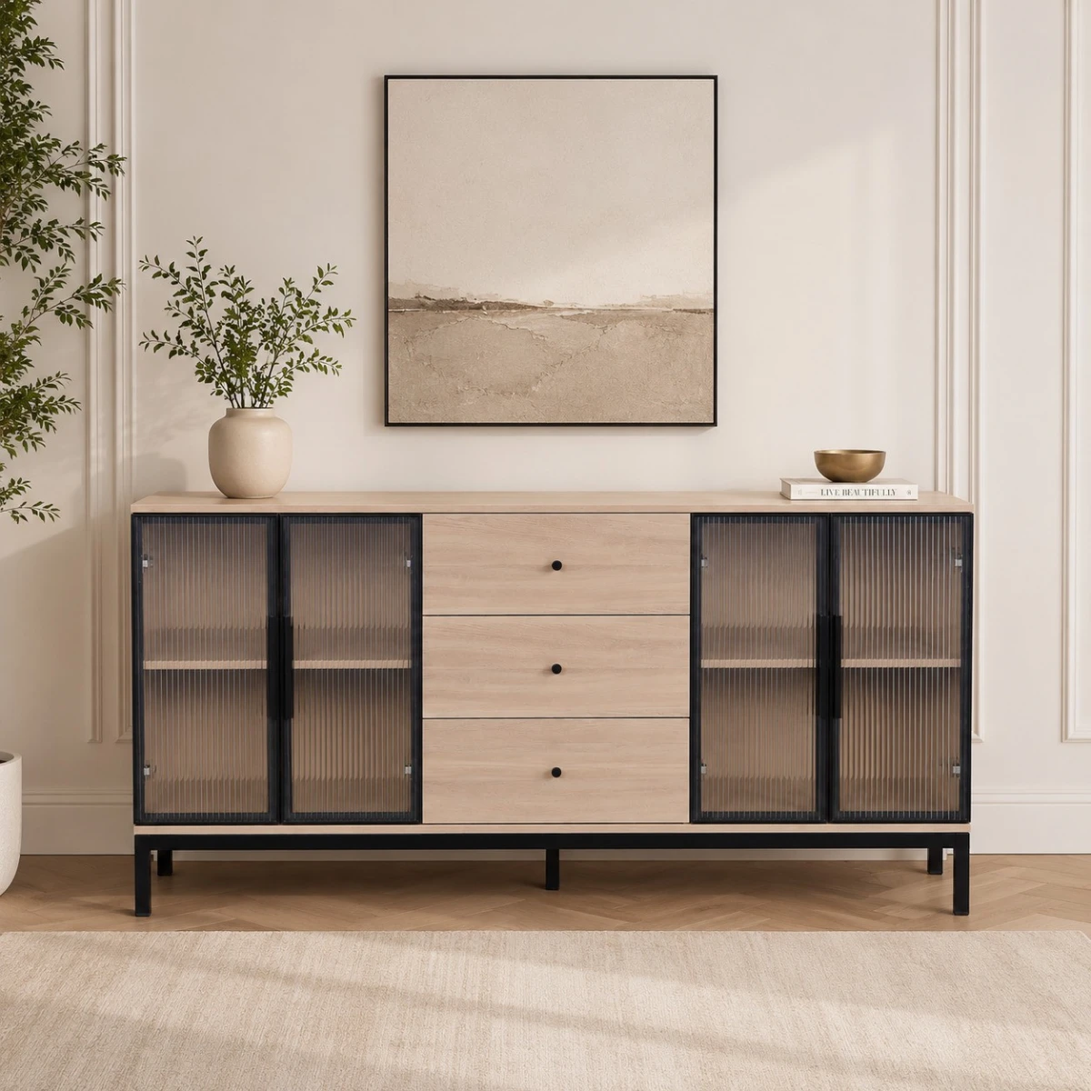 دولاب بوفيه 180 سم Y-001 L.WOOD