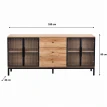 دولاب بوفيه 180 سم Y-001 WOOD