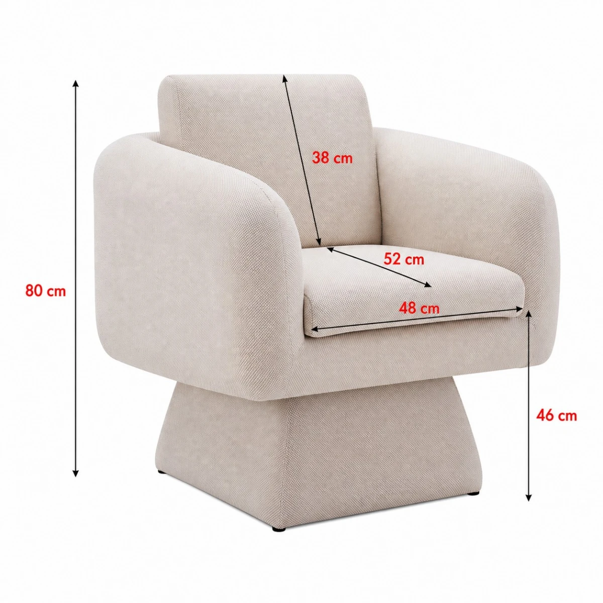 كرسي مفرد A-40 BEIGE