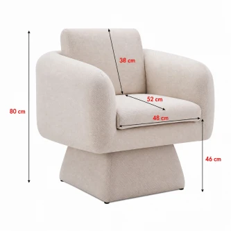 كرسي مفرد A-40 BEIGE