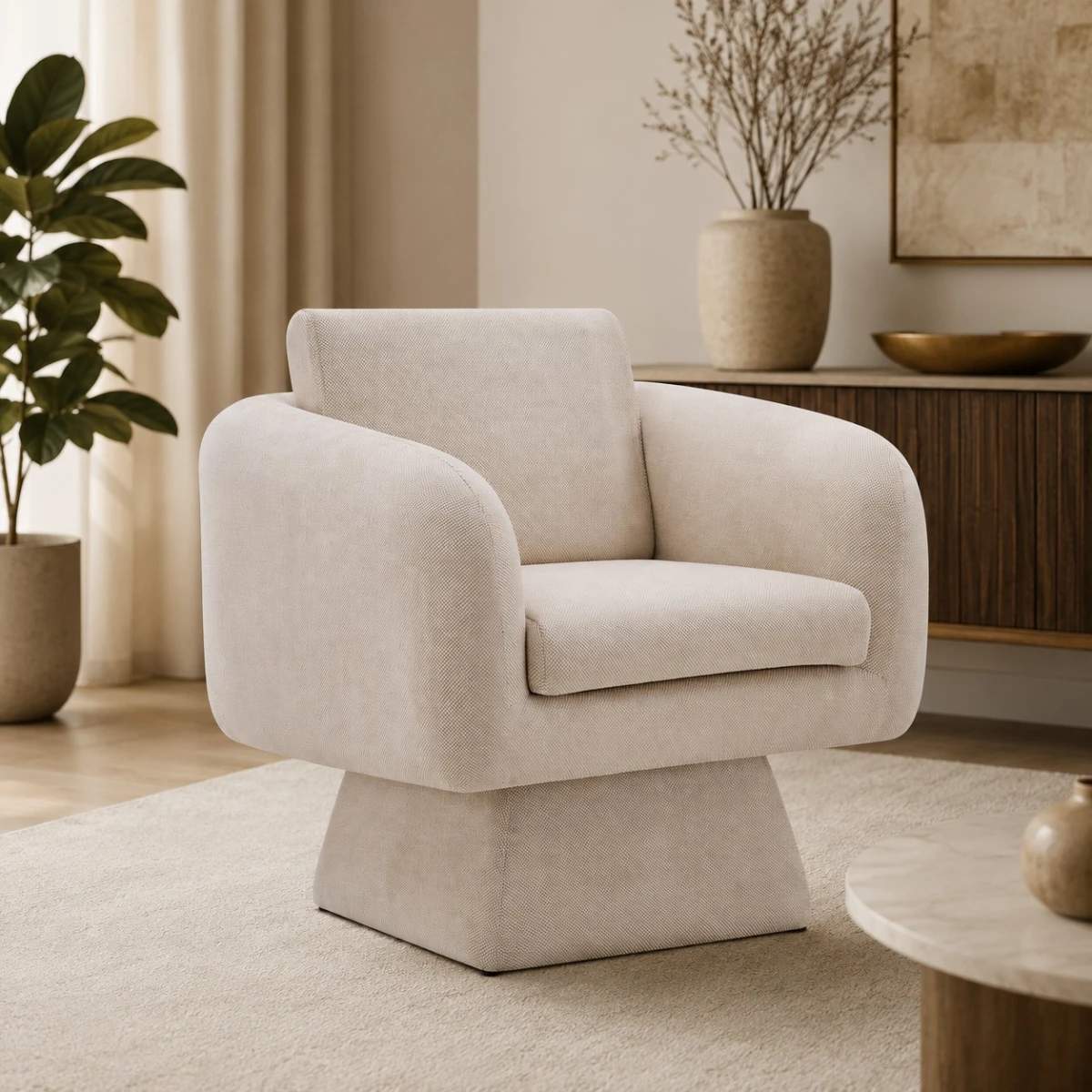 كرسي مفرد A-40 BEIGE