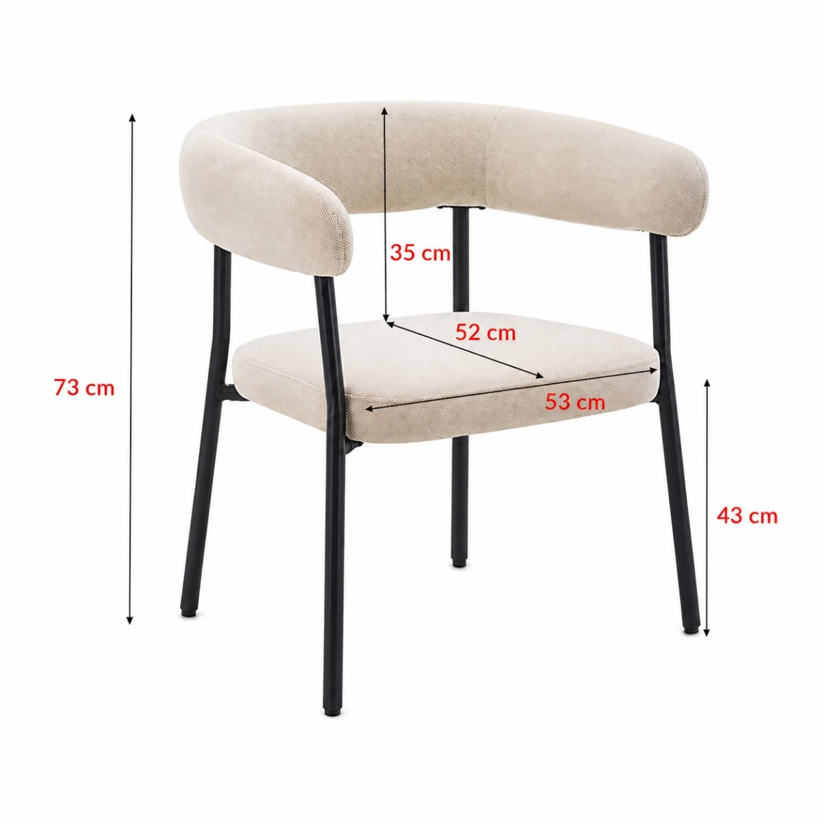 كرسي مفرد A-44 BEIGE