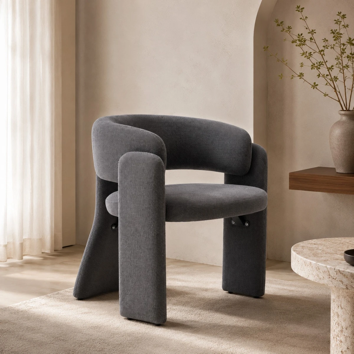 كرسي مفرد -A-30DARK GREY