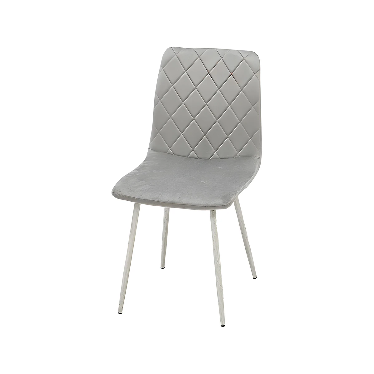 كرسي مفرد قماش رمادي